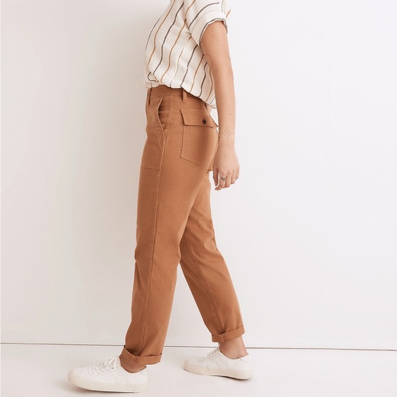 NWT Madewell The Curvy Perfect Vintage Straight Workwear Pants - Picture 4 of 7